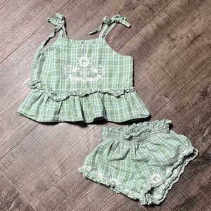 Lali Summer Blossom Plaid Set